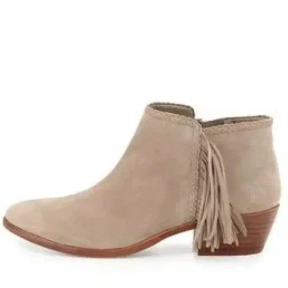 Sam Edelman Fringe Ankle Bootie Putty Size 6 - Picture 1 of 11